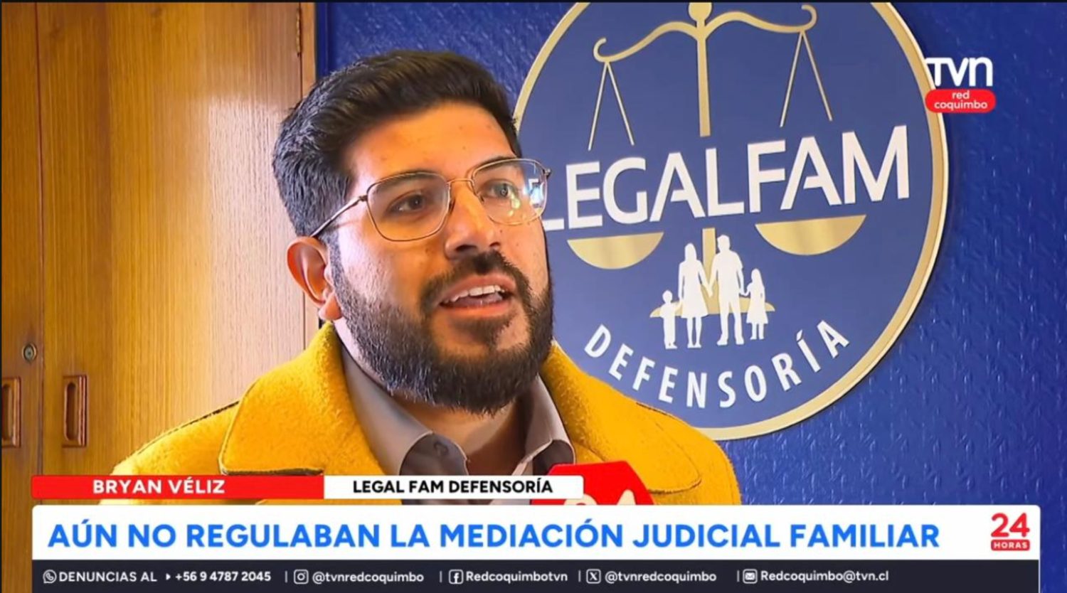 Bryan Véliz entrevistado por 24 Horas TVN Red Coquimbo sobre mediación judicial familiar